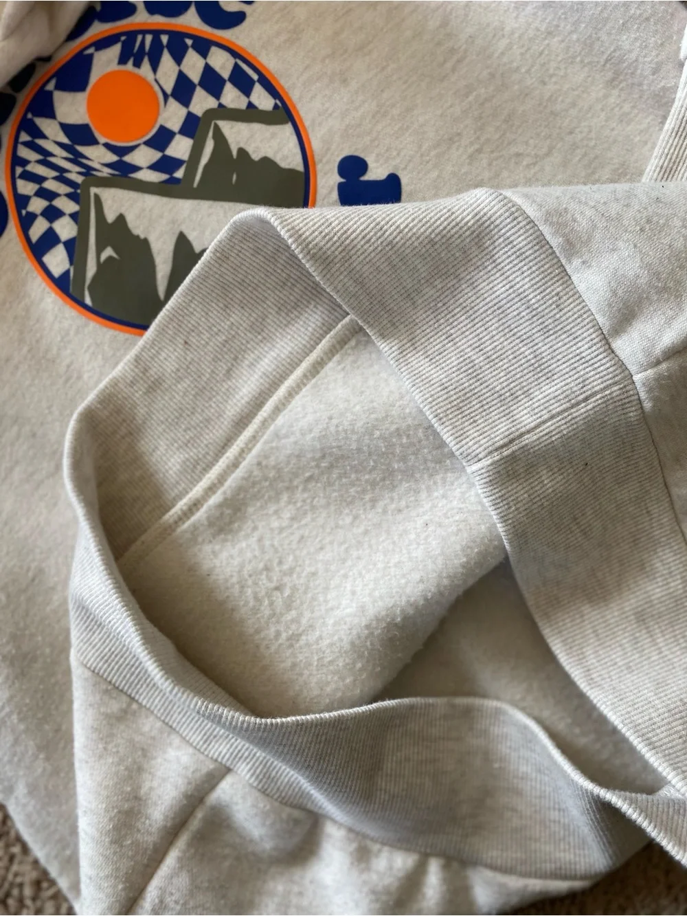 Converse All Star beige fleece boys Hoodie 12/13